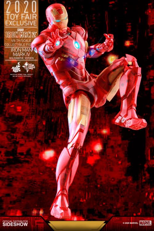 Iron Man 2 MMS568 Iron Man Mark IV (Holographic Version) 1/6th Scale 2020 Toy Fair Exclusive Collectible Figure Gallery Image 11