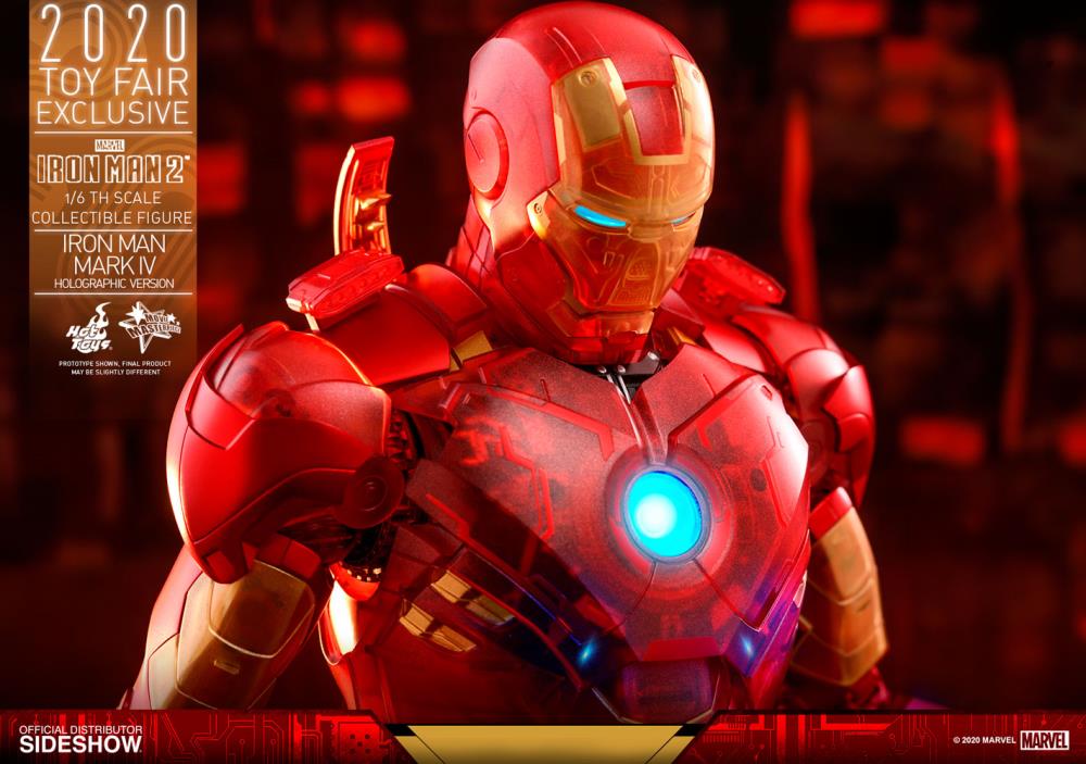 Iron Man 2 MMS568 Iron Man Mark IV (Holographic Version) 1/6th Scale 2020 Toy Fair Exclusive Collectible Figure Gallery Image 14