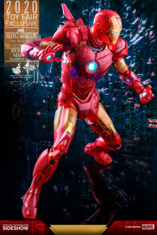 Iron Man 2 MMS568 Iron Man Mark IV (Holographic Version) 1/6th Scale 2020 Toy Fair Exclusive Collectible Figure Gallery Image 17