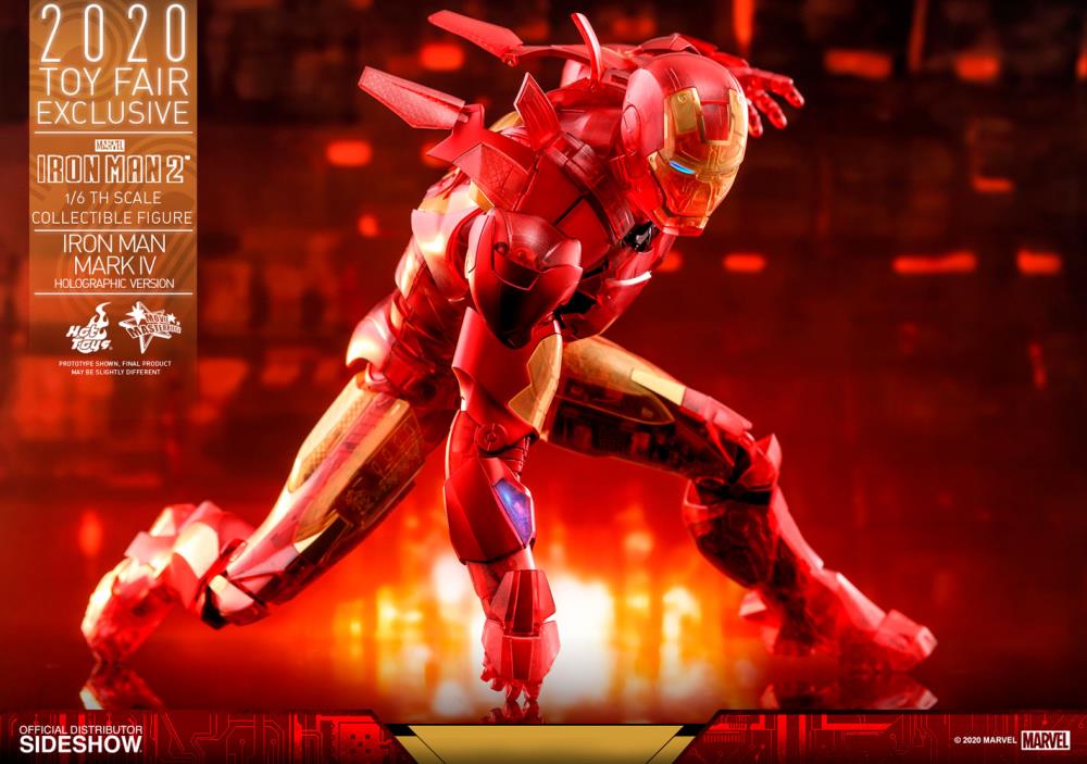 Iron Man 2 MMS568 Iron Man Mark IV (Holographic Version) 1/6th Scale 2020 Toy Fair Exclusive Collectible Figure Gallery Image 13