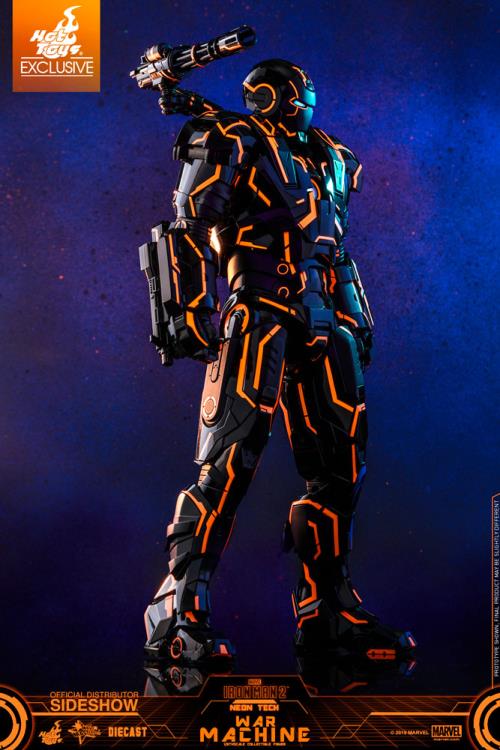 Iron Man 2 MMS553D35 Neon Tech War Machine 1/6th Scale Exclusive Collectible Figure Gallery Image 7