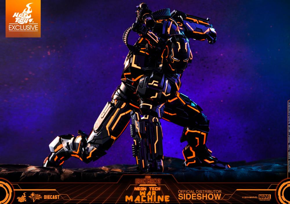 Iron Man 2 MMS553D35 Neon Tech War Machine 1/6th Scale Exclusive Collectible Figure Gallery Image 18