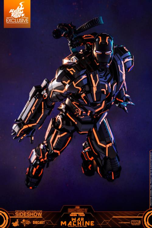 Iron Man 2 MMS553D35 Neon Tech War Machine 1/6th Scale Exclusive Collectible Figure Gallery Image 11