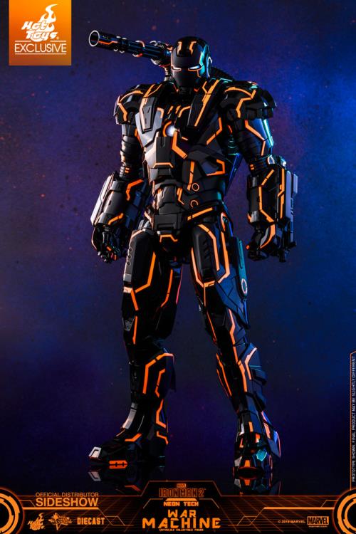 Iron Man 2 MMS553D35 Neon Tech War Machine 1/6th Scale Exclusive Collectible Figure Gallery Image 12