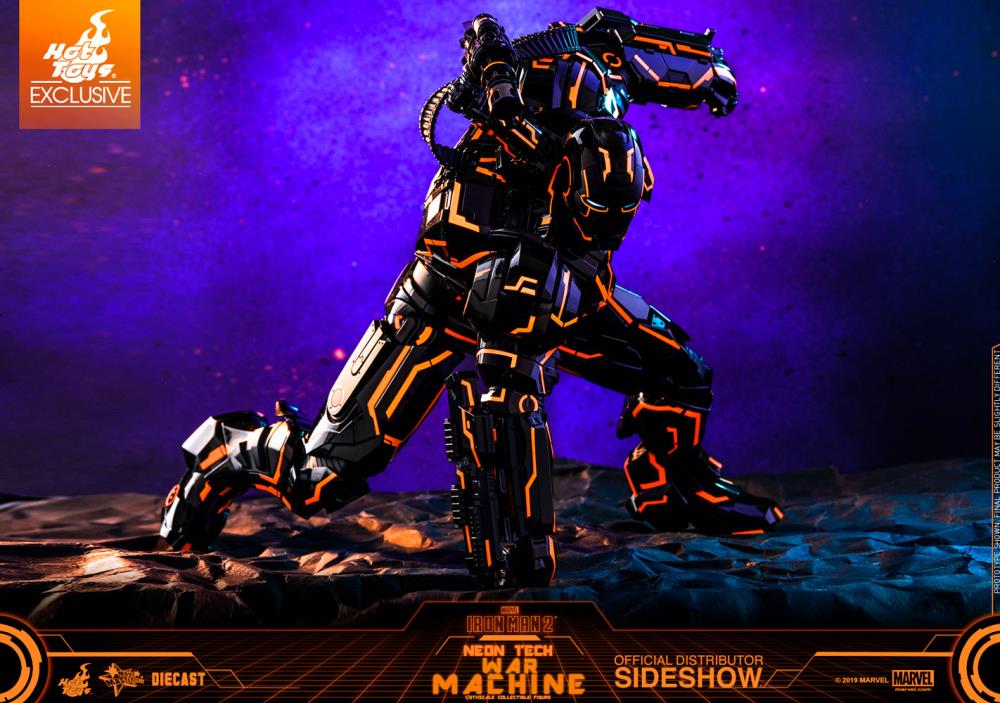 Iron Man 2 MMS553D35 Neon Tech War Machine 1/6th Scale Exclusive Collectible Figure Gallery Image 17