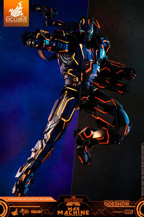 Iron Man 2 MMS553D35 Neon Tech War Machine 1/6th Scale Exclusive Collectible Figure Gallery Image 10