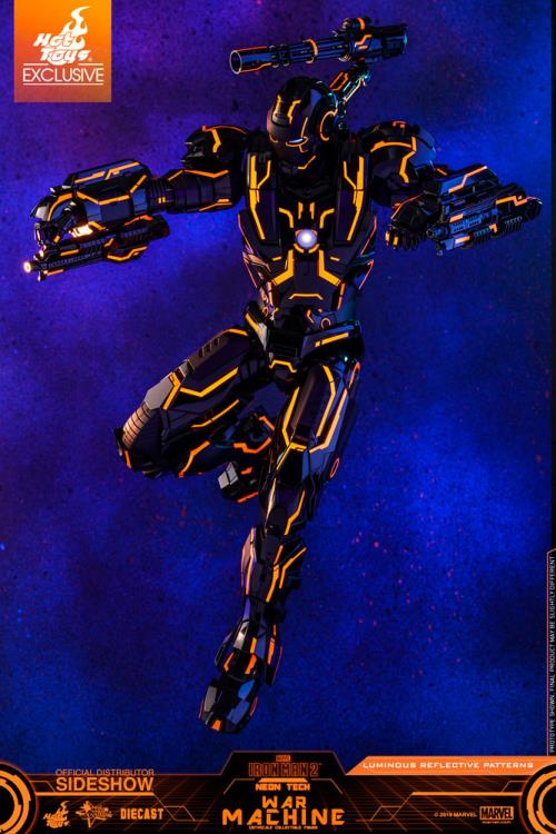 Iron Man 2 MMS553D35 Neon Tech War Machine 1/6th Scale Exclusive Collectible Figure Gallery Image 14