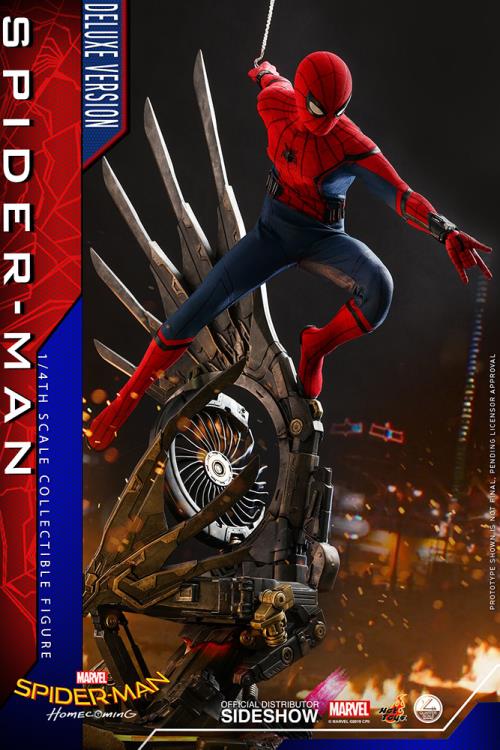 Spider-Man: Homecoming QS015B Spider-Man (Deluxe Version) Special Edition 1/4th Scale Collectible Figure Gallery Image 3