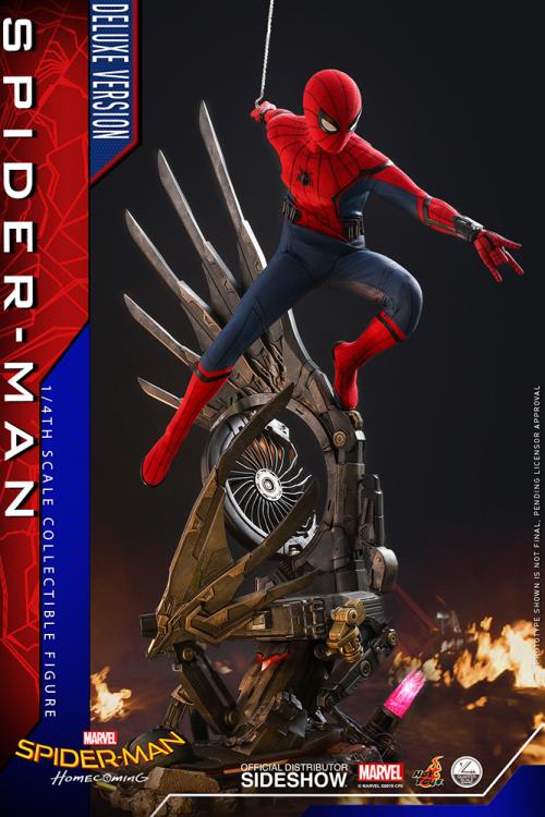 Spider-Man: Homecoming QS015B Spider-Man (Deluxe Version) Special Edition 1/4th Scale Collectible Figure Gallery Image 4