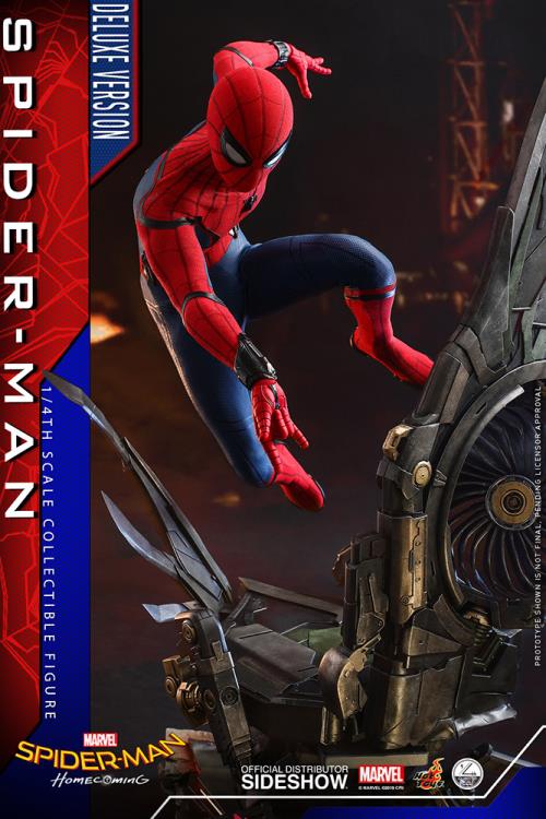 Spider-Man: Homecoming QS015B Spider-Man (Deluxe Version) Special Edition 1/4th Scale Collectible Figure Gallery Image 11
