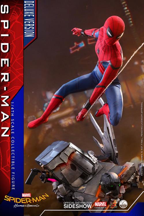 Spider-Man: Homecoming QS015B Spider-Man (Deluxe Version) Special Edition 1/4th Scale Collectible Figure Gallery Image 5