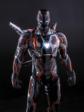 Avengers: Infinity War MMS597D39 Neon Tech Iron Man 4.0 1/6th Scale 2021 Toy Fair Exclusive Collectible Figure Gallery Image 2