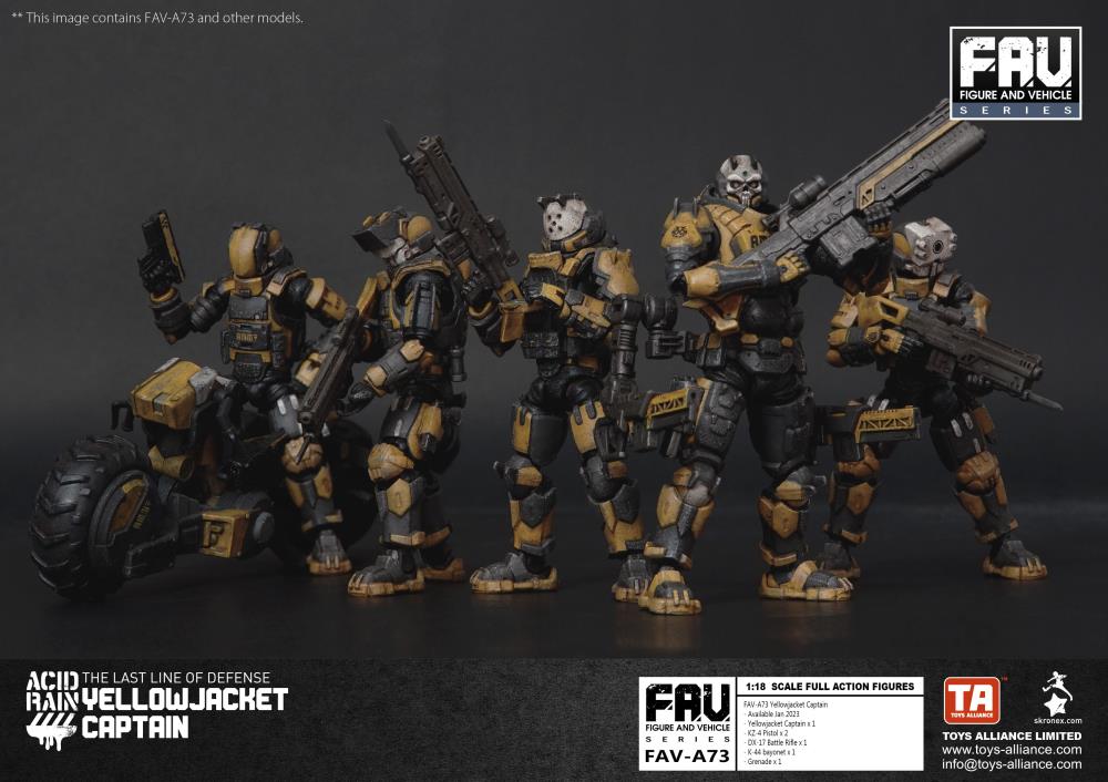 Acid Rain FAV-A73 Yellowjacket Captain Action Figure Gallery Image 7
