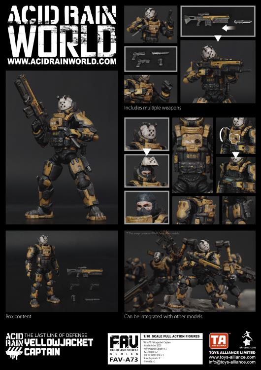 Acid Rain FAV-A73 Yellowjacket Captain Action Figure Gallery Image 3