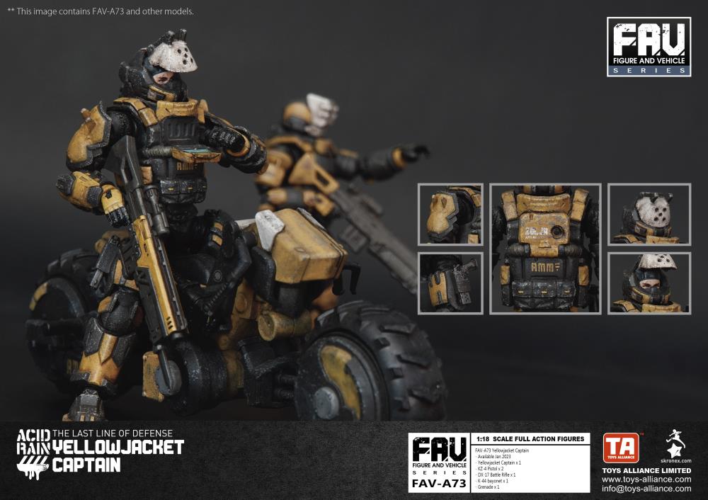 Acid Rain FAV-A73 Yellowjacket Captain Action Figure Gallery Image 4