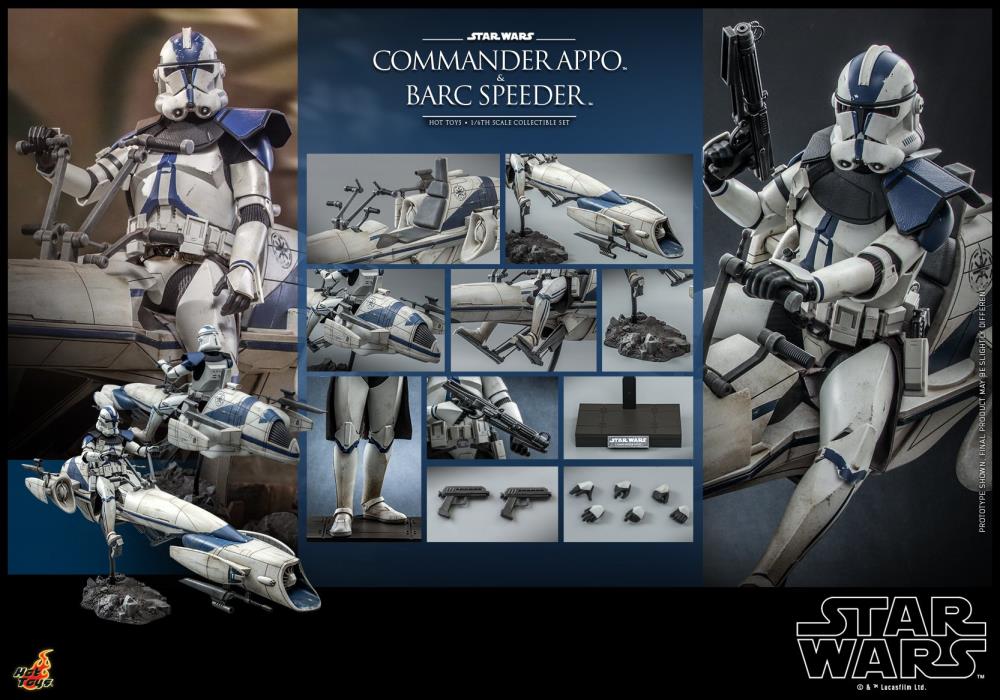 Star Wars: The Clone Wars TMS076 Commander Appo & BARC Speeder 1