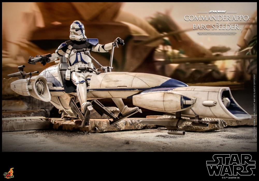 Star Wars: The Clone Wars TMS076 Commander Appo & BARC Speeder 1