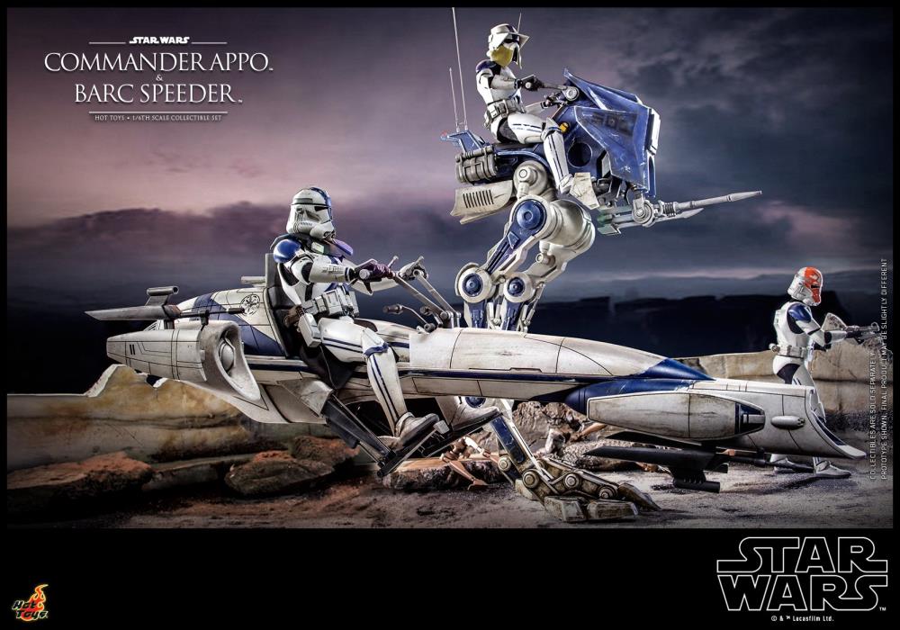 Star Wars: The Clone Wars TMS076 Commander Appo & BARC Speeder 1