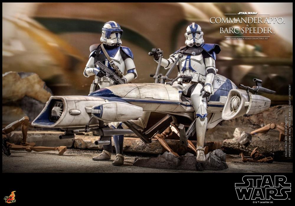 Star Wars: The Clone Wars TMS076 Commander Appo & BARC Speeder 1