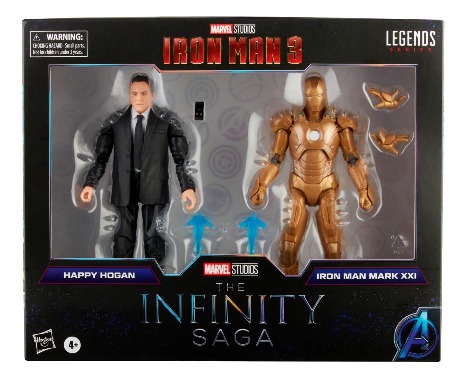 Iron Man 3 Marvel Legends The Infinity Saga Happy & Iron Man Mark XXI Two-Pack Exclusive Gallery Image 12
