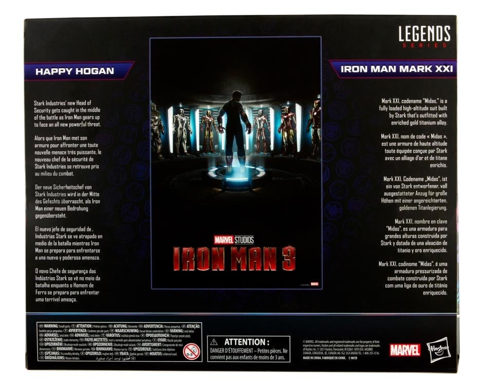 Iron Man 3 Marvel Legends The Infinity Saga Happy & Iron Man Mark XXI Two-Pack Exclusive Gallery Image 13