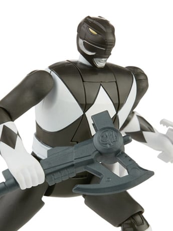 Mighty Morphin Power Rangers Retro Morphin Black Ranger Exclusive Figure Gallery Image 2