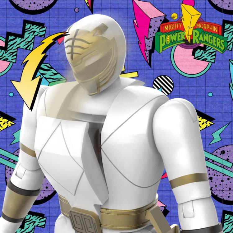 Mighty Morphin Power Rangers Retro Morphin White Ranger Exclusive Figure Gallery Image 9