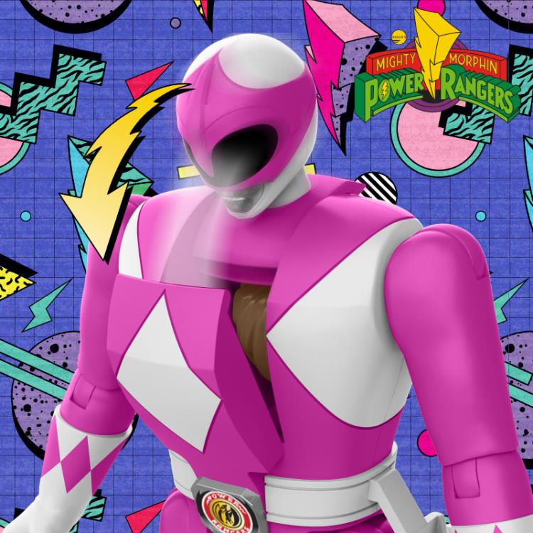 Mighty Morphin Power Rangers Retro Morphin Pink Ranger Exclusive Figure Gallery Image 12