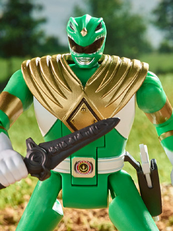 Mighty Morphin Power Rangers Retro Morphin Green Ranger Exclusive Figure Gallery Image 2