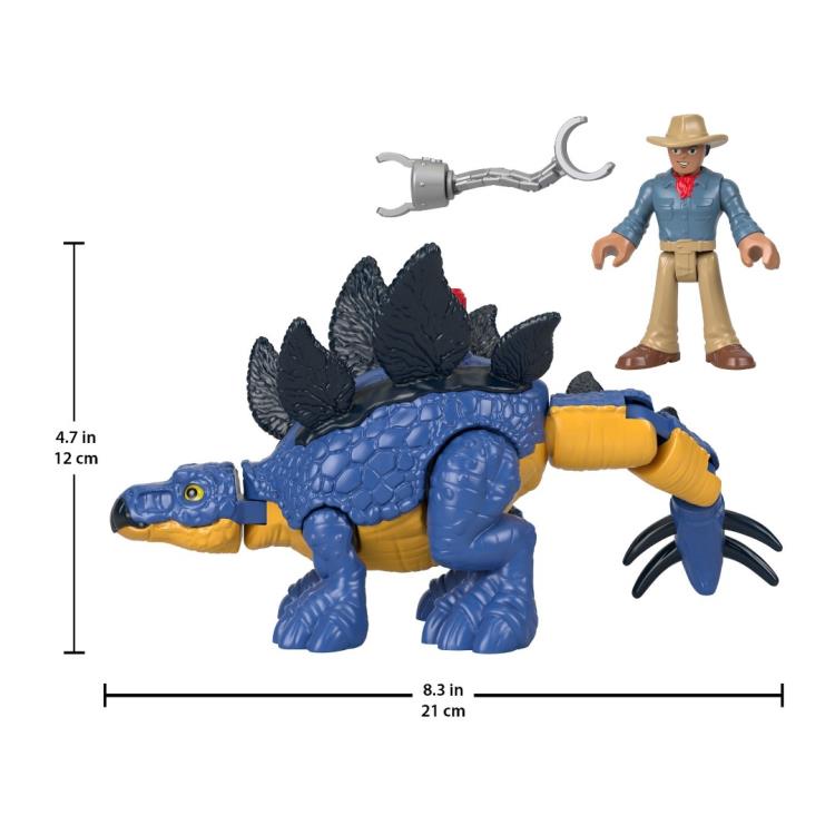Jurassic World: Dominion Imaginext Stegosaurus & Dr. Grant Figure Set Gallery Image 5