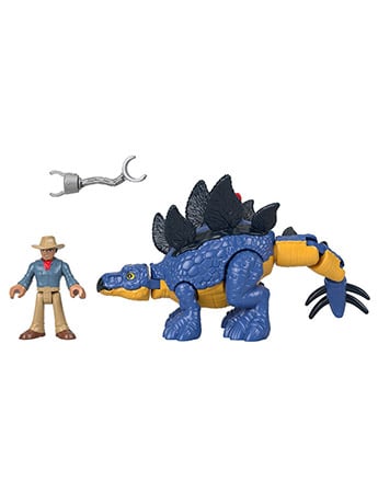 Jurassic World: Dominion Imaginext Stegosaurus & Dr. Grant Figure Set Gallery Image 2