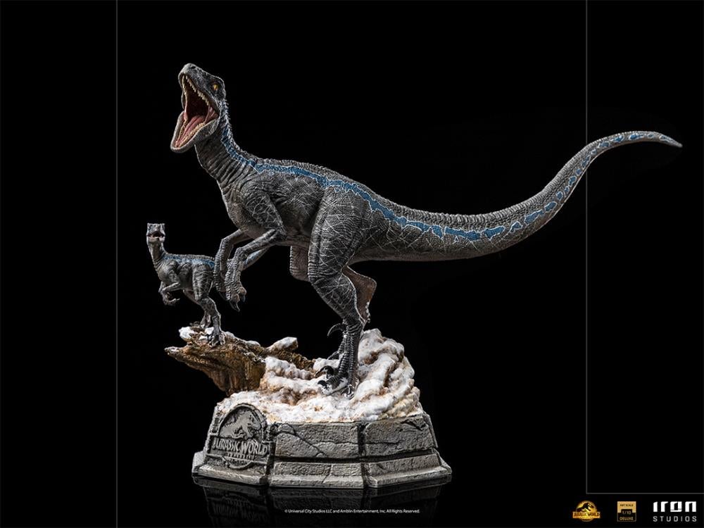 Jurassic World : Dominion - Figurine Blue + Beta Deluxe Art Scale 1/10