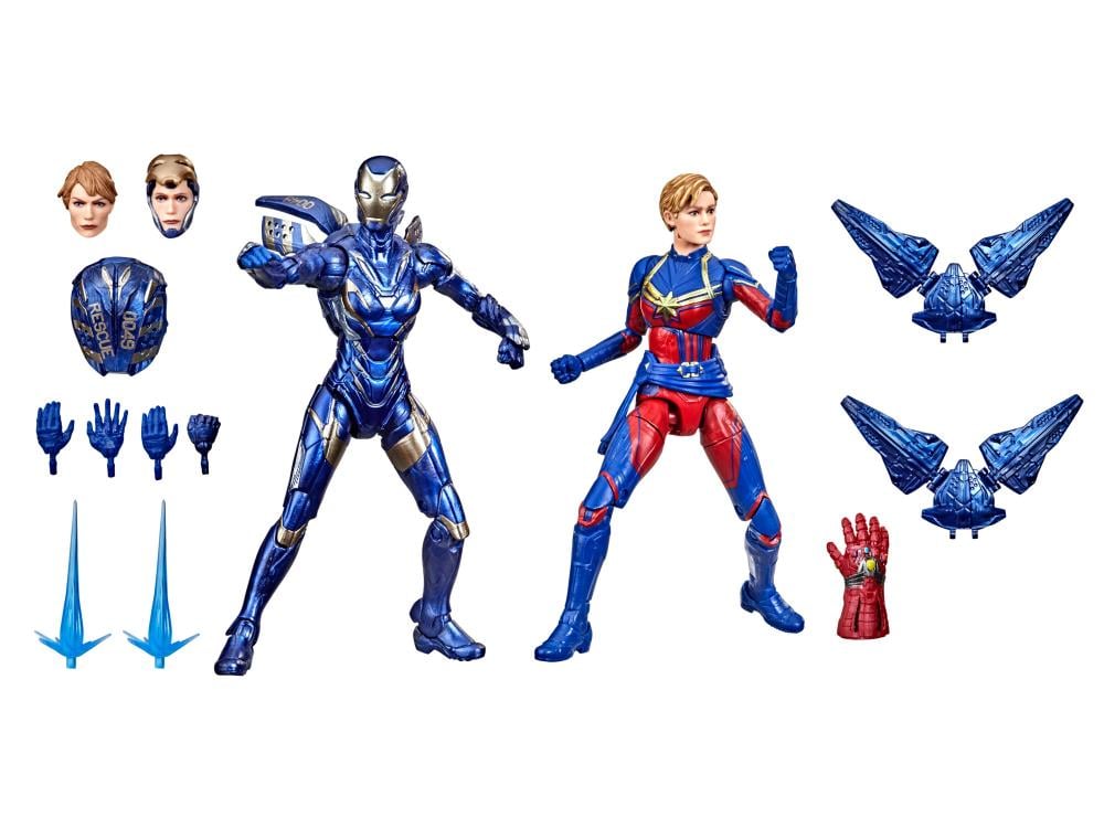 Avengers: Endgame Marvel Legends The Infinity Saga Captain Marvel & Rescue Exclusive Action Figure Two-Pack Gallery Image 14