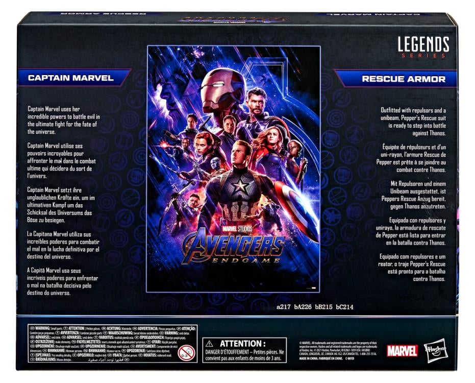 Avengers: Endgame Marvel Legends The Infinity Saga Captain Marvel & Rescue Exclusive Action Figure Two-Pack Gallery Image 16