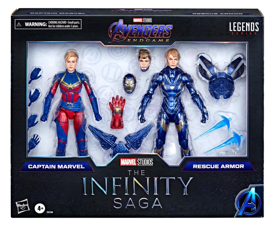Avengers: Endgame Marvel Legends The Infinity Saga Captain Marvel & Rescue Exclusive Action Figure Two-Pack Gallery Image 15