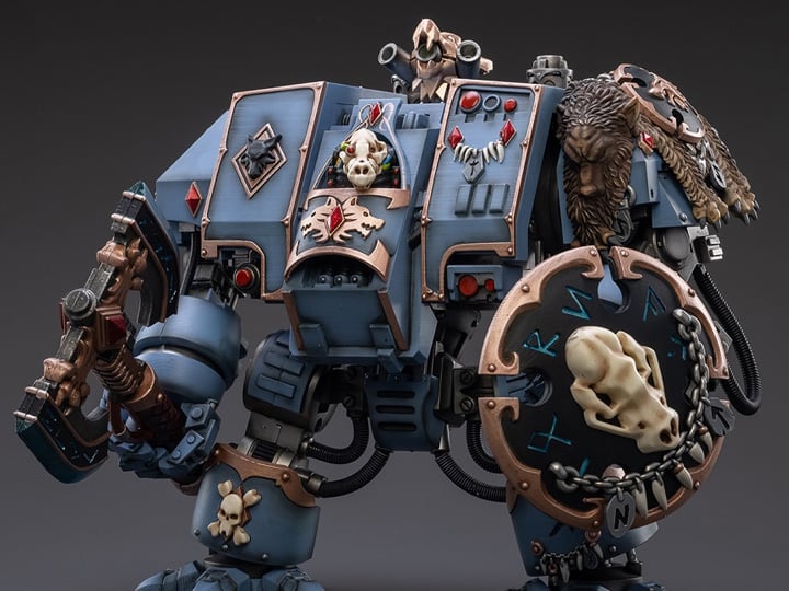 Warhammer 40K Space Marines Space Wolves Venerable Dreadnought Brother Hvor 1/18 Scale Figure Gallery Image 1