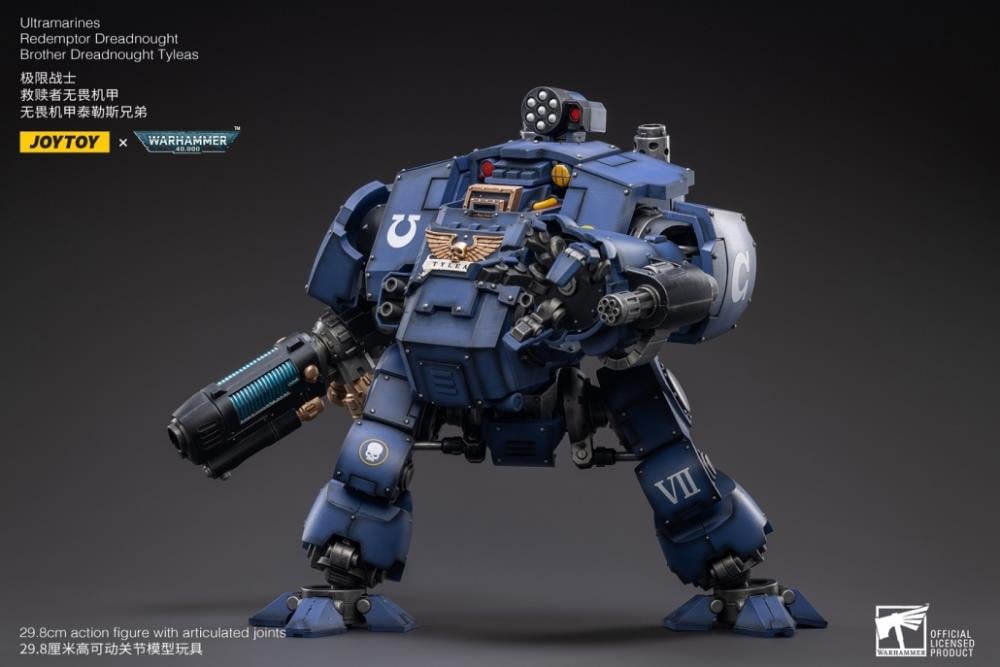 Warhammer 40K Ultramarines Redemptor Dreadnought Brother Tyleas 1/18 Scale Figure Gallery Image 9
