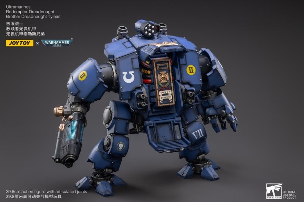 Warhammer 40K Ultramarines Redemptor Dreadnought Brother Tyleas 1/18 Scale Figure Gallery Image 13