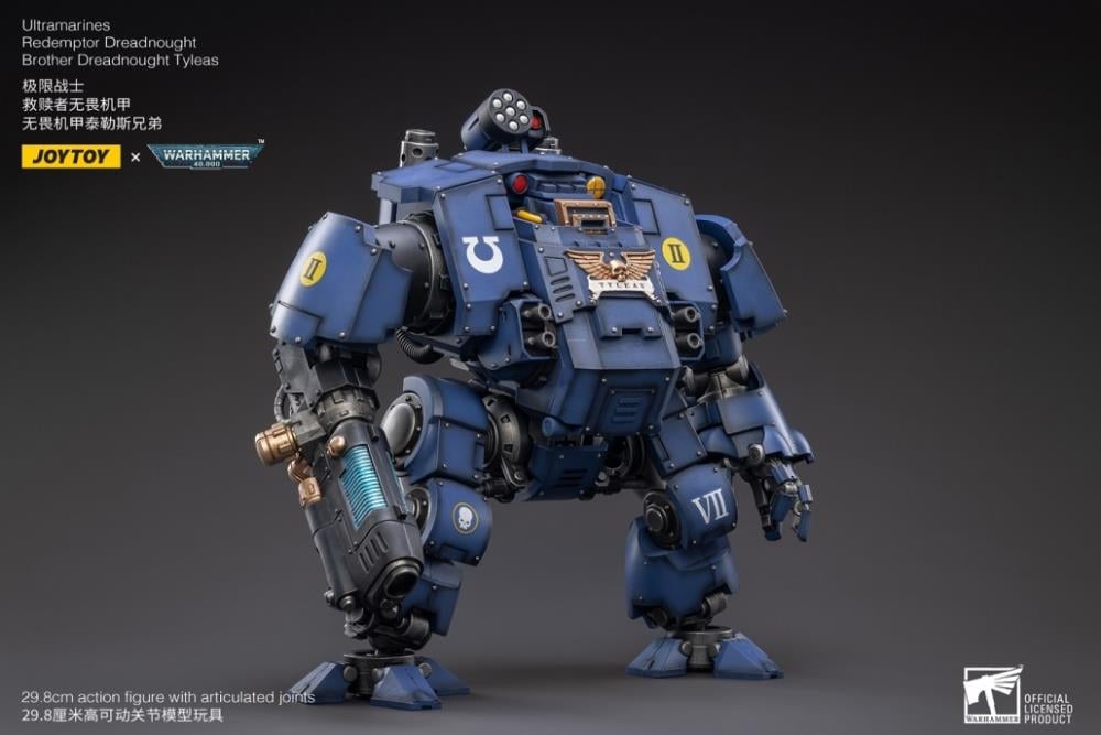Warhammer 40K Ultramarines Redemptor Dreadnought Brother Tyleas 1/18 Scale Figure Gallery Image 4