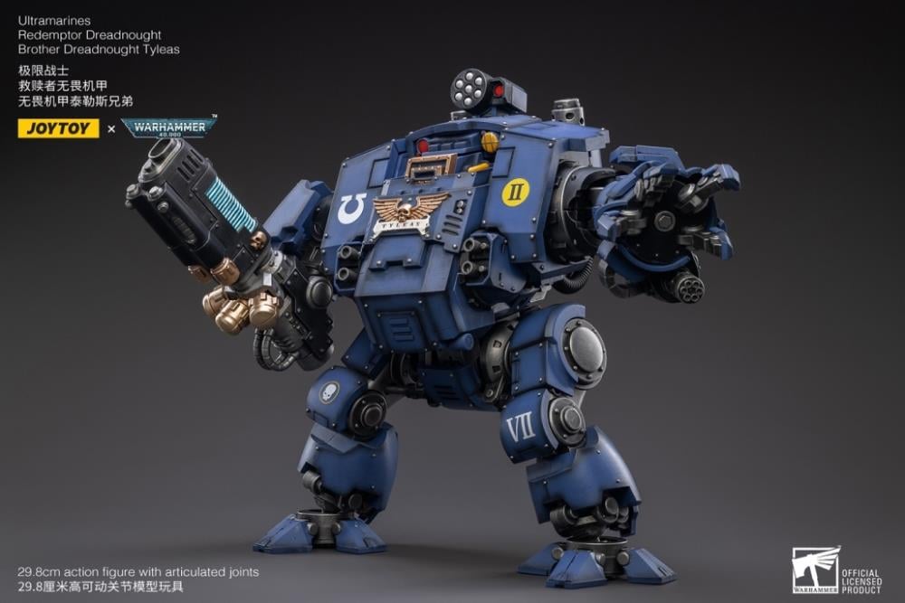 Warhammer 40K Ultramarines Redemptor Dreadnought Brother Tyleas 1/18 Scale Figure Gallery Image 8