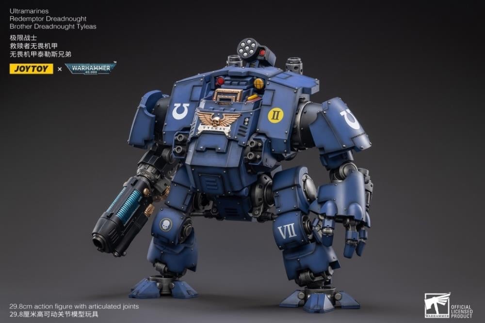 Warhammer 40K Ultramarines Redemptor Dreadnought Brother Tyleas 1/18 Scale Figure Gallery Image 3