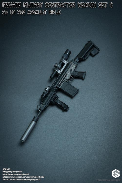 Private Military Contractor Weapon Set C SA 58 7.62 Assault Rifle (Ver. C) 1/6 Scale Accessory Set Gallery Image 4