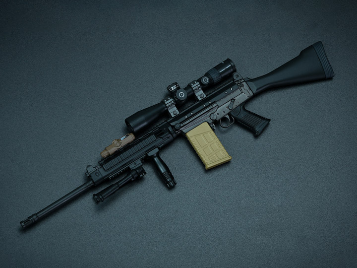 Private Military Contractor Weapon Set C SA 58 7.62 Assault Rifle (Ver. E) 1/6 Scale Accessory Set Gallery Image 1