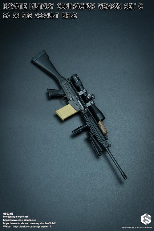 Private Military Contractor Weapon Set C SA 58 7.62 Assault Rifle (Ver. E) 1/6 Scale Accessory Set Gallery Image 5