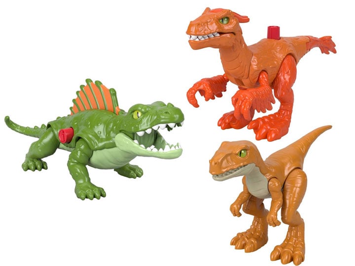 Jurassic World: Dominion Imaginext Set of 3 Basic Figures Gallery Image 1