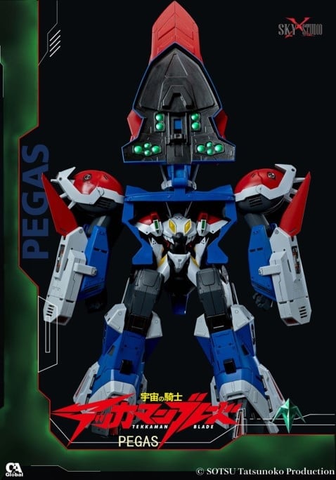 Space Knight Tekkaman Blade SX-03 Pegas Diecast Action Figure