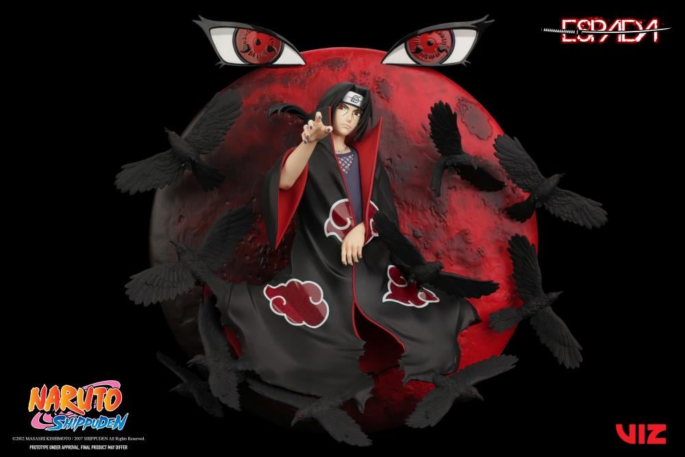 Naruto: Shippuden Itachi Uchiha 1/8 Scale Limited Edition Wall Statue Gallery Image 5
