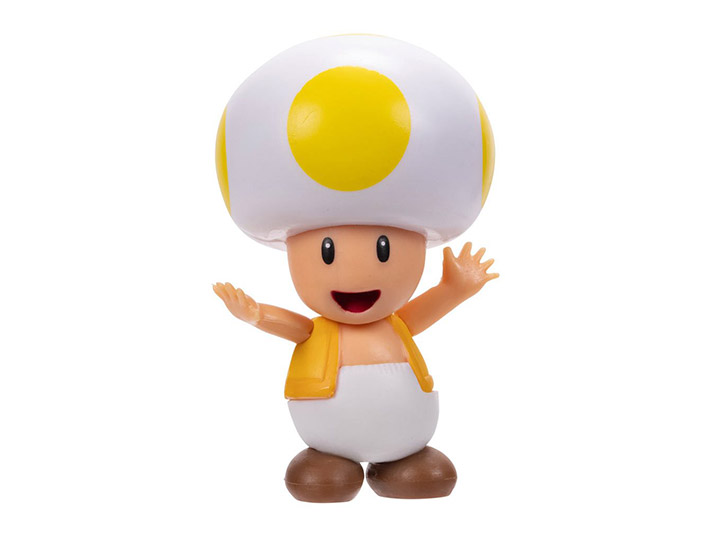 World of Nintendo Yellow Toad 2.5-Inch Scale Limited Articulation Figure Gallery Image 1