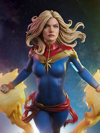 Marvel Premium Format Captain Marvel Statue Gallery Image 2