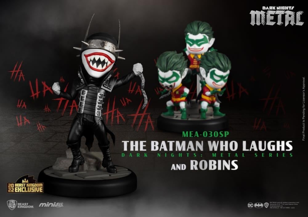 Dark Nights: Metal Mini Egg Attack MEA-030 The Batman Who Laughs & Robins PX Previews Exclusive Figure Set Gallery Image 4